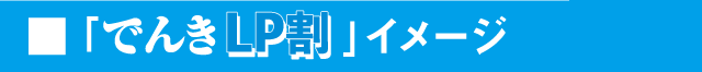「でんきLP割」イメージ